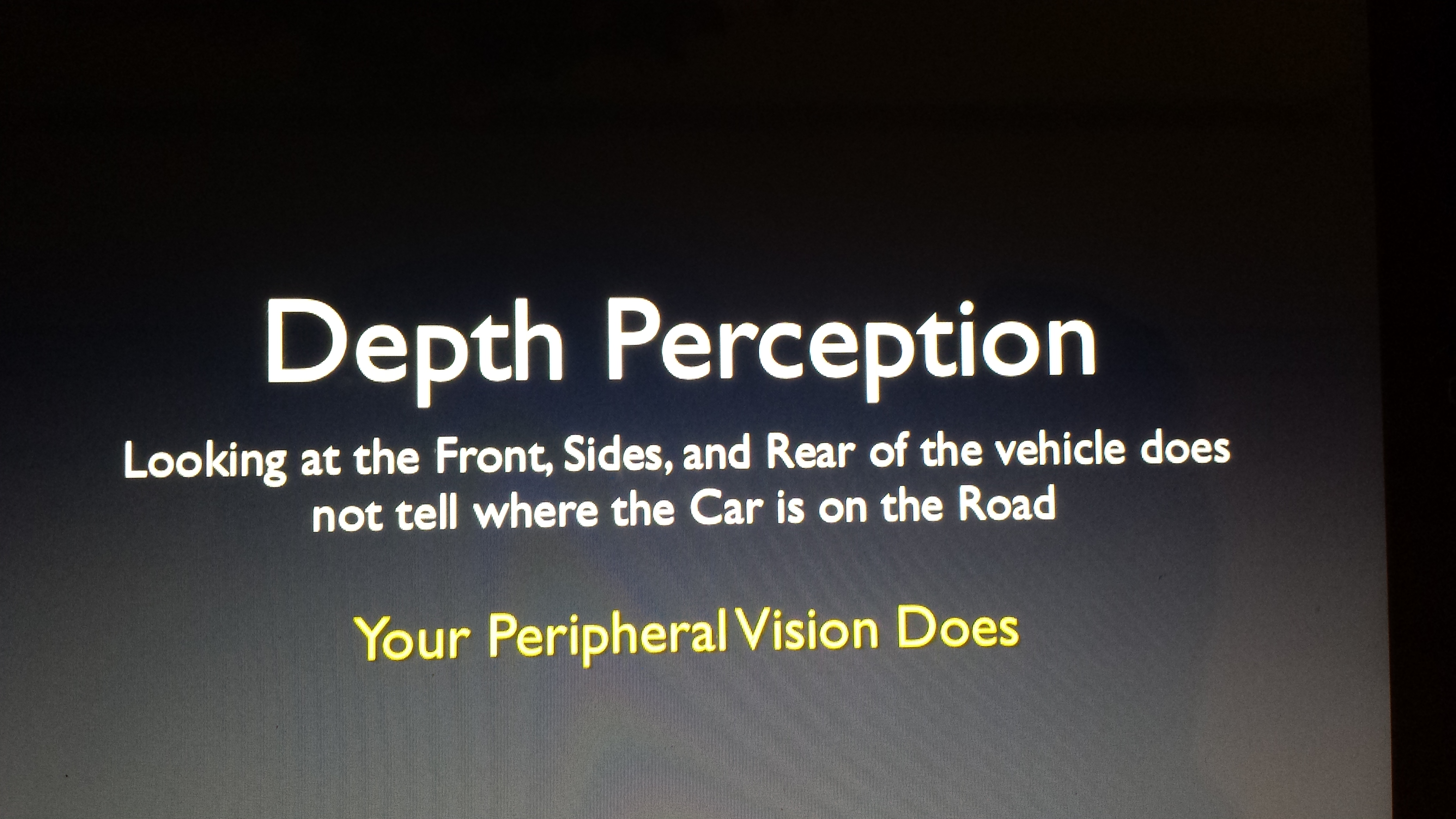 how does lack of depth perception affect driving