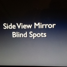 Side view mirror blind spot