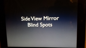 Side view mirror blind spot