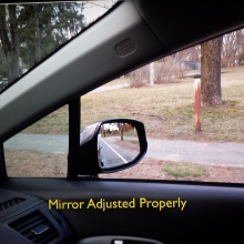 passenger side mirror adjust properly