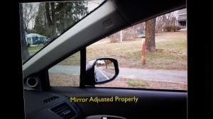 passenger side mirror adjust properly